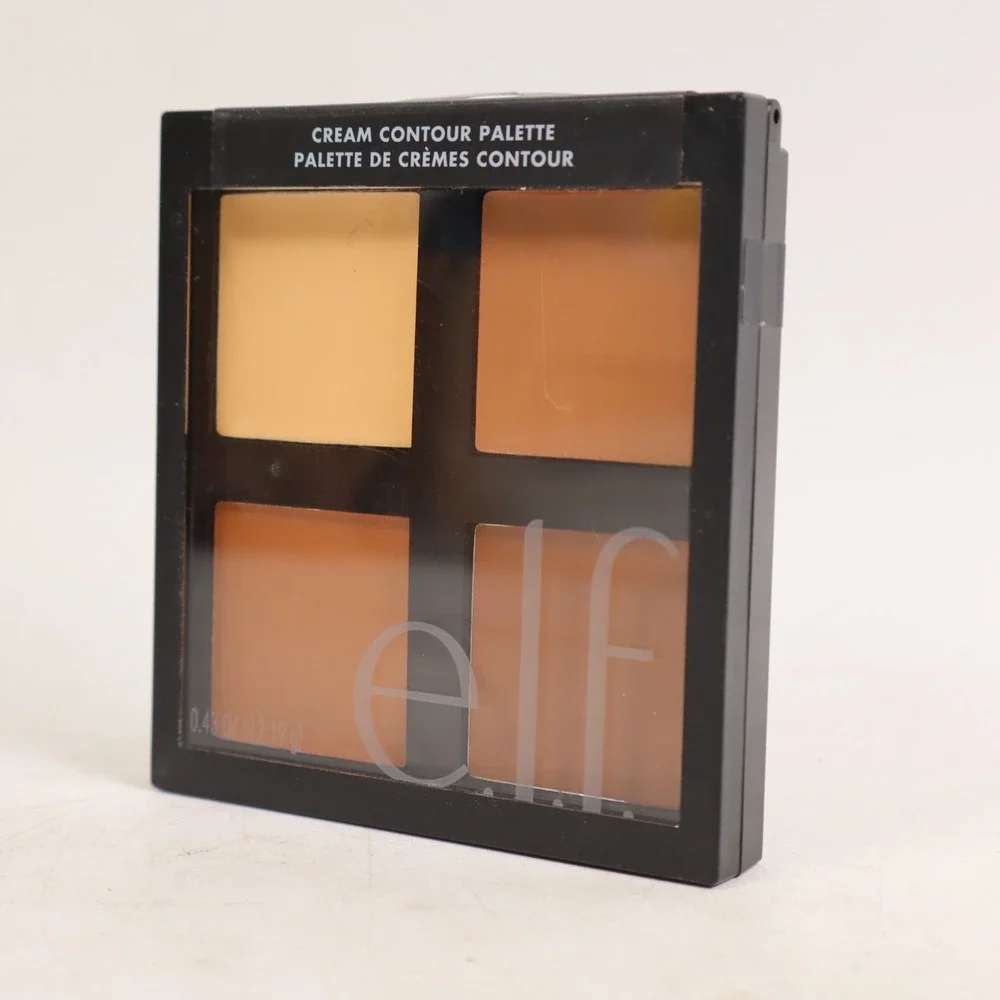 e.l.f. Cream Contour Palette, Semi-Matte, Paraben-Free 0.43oz, Light/Medium Tone